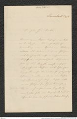 Nachlass Franz Steindachner, Brief von G. von Koch an Franz Steindachner (09.12.1874), Inv.Nr. 271.01, Seite 1